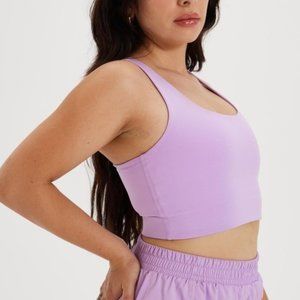 Girlfriend Collective Paloma Sports Bra in Lilac